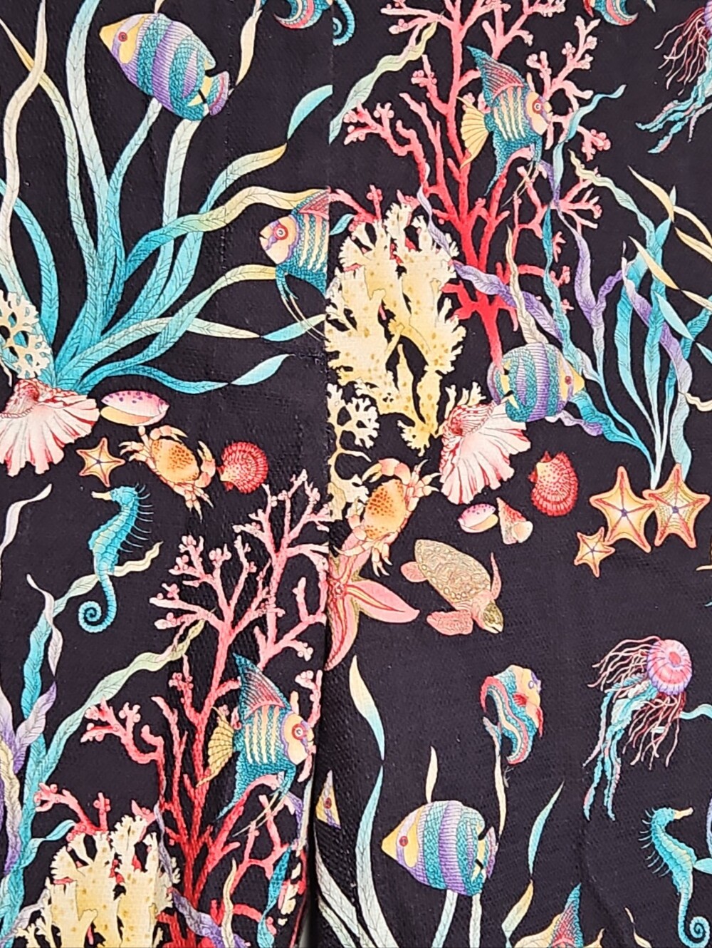 J CREW Collection Patio Pant 4 Ratti Under The Sea Print Straight Leg Crop $148 - Picture 5 of 16